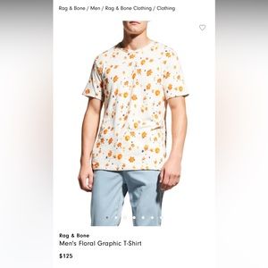 Rag & Bone T-shirt in allover floral graphic print